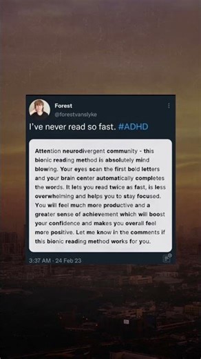 People with ADHD read this 2x as fast 😱 (MUST WATCH) #adhd #funny #shorts