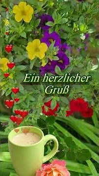 Blumenduft mit frischen Kaffee 🌸 und herzliche Blumengrüße