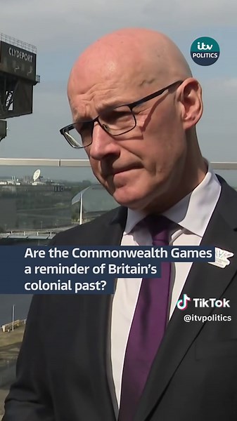 Scotland’s first minister is asked about the Commonwealth Games, which are being hosted in Glasgow next year #politics @itvnews