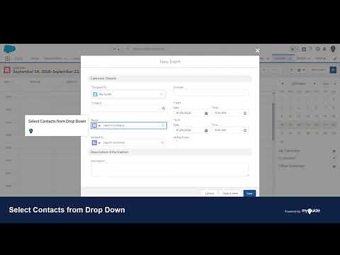 How to Create a New Event inside Calendar in Salesforce Lightning