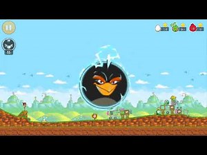 Angry Birds Classic Shockwave Bomb in Red's Mighty Feathers (Egg Defender) levels (Showcase) [1080p]