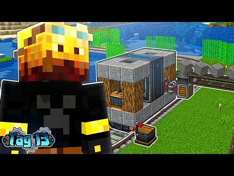 Mit Zügen Items transportieren – Mein Abenteuer mit dem Create Mod, Tag 13