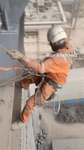 Rope Access (Irata) on Instagram: "Rope Access panting job in india company #instagram #reels #high_work #rope_access"