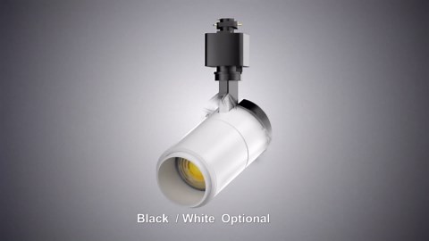 Zoomable 8-Light LED Track Lighting Kit with 6.6FT H Track Lighting Rail & Floating Canopy Connector, Modern Kitchen Track Lighting Fixtures Ceiling Spotlight, 12W Track Heads 3000K Black