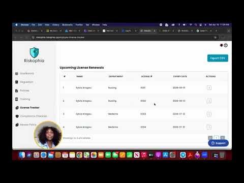 Riskophia Tutorial #5 - Compliance Checklist + License Tracker