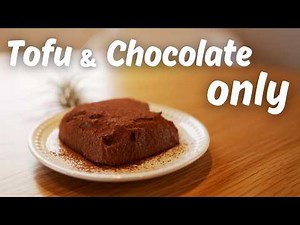 Easy No-Bake Tofu Chocolate Mousse Cake | Only Tofu and Chocolate!