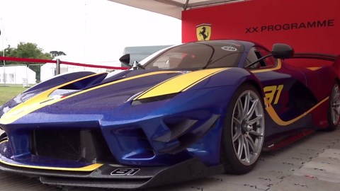 Ferrari FXX K EVO screams on track
