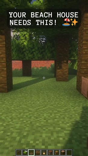 Black Wolf | Minecraft on Instagram: "Upgrade your chill spot! 🥥 Use banners to create this awesome Hammock design. Save this for your summer world! 💾 🎥 Follow @blackwolfminecraft for more! . #minecraft #minecraftdesign #aesthetic #summer #buildhacks #decoration #gaming #mcpe #viral #reels #minecraftreels #minecrafthouse #trending"