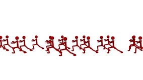 Group of Stick Figure Fight, Martial Arts Training Stock Video - Video of conflict, composite: 38852149