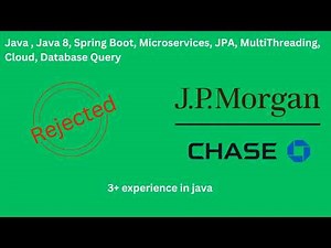 JPMC Interview Questions | JPMC java Interview Questions