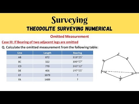 Bearing of two adjacent legs are omitted | Omitted Measurement | DCE 4th Semester (2063 R/B)