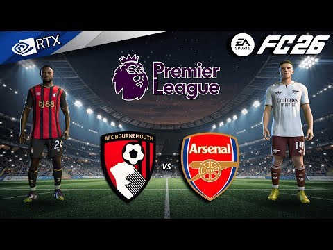 FC 26 - AFC Bournemouth vs Arsenal Ft. Gyokeres, Saka | Premier League 25/26 Full Match | PC™ [4K60]