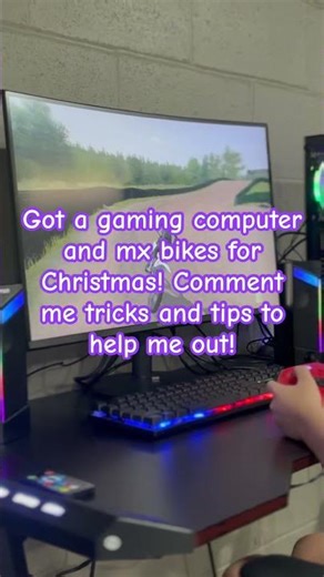 Got a PC setup from Santa!!! Help me out! #mxbikes #new #christmas #santa