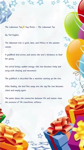 Laburnum Top – Key Points in 6 Seconds! 🌳📚