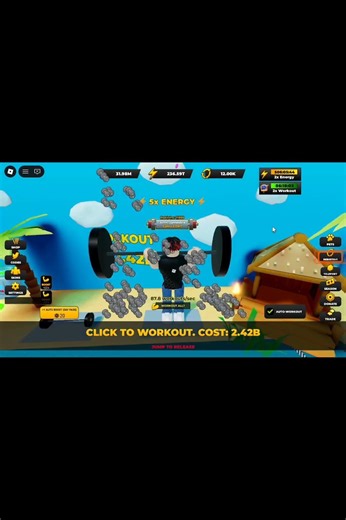 getting 12000 rebirths in strongman simulator!!! #roblox #subscribe #strongmansimulator #veiws #like