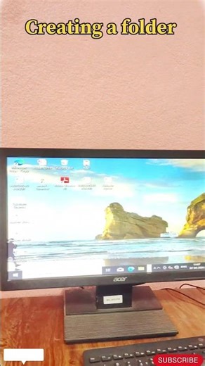 Creating a Folder by Students 📂 | Basic Computer Skills | School Activity #creativecomputing