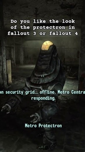 Do you like the look of the protectron in fallout 3 or fallout 4 #fallout #shorts #gaming