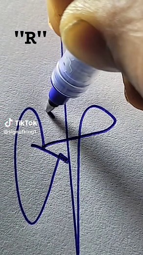 How to Create a Unique Signature for the Letter R
