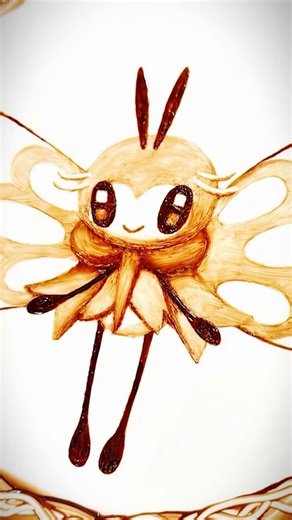 Pokémon on Instagram: "Drawn in by a Sweet Scent... Newly appearing in Pokémon Sleep, Cutiefly and Ribombee are drawn with chocolate by @norico0807 🍫 Don't forget to check out the #PokemonSleep Valentine’s Day 2026 event starting February 9th! ❤️"