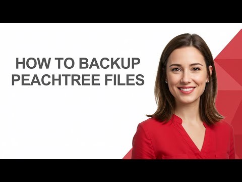 How to Backup Peachtree Files - AshleyHowTo