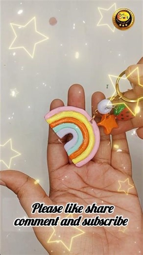 diy Clay keychain !! How to make clay keychain !! #keychainmaking #diy
