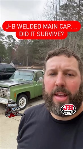 3.9K views · 33 reactions | For everyone who wanted an update… part 2 is here!  J-B Weld can fix your main cap and this square body is still running #car #repair #jbweld | J-B Weld | Facebook