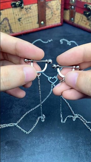 Goth Heart Body Chain Try-On