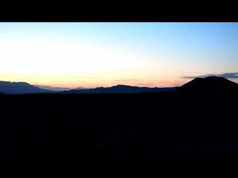 Sounds of the Desert - Wind, Birdsong and Cinder Cone Sunset - Fade to Dark | Calming Sleep ASMR