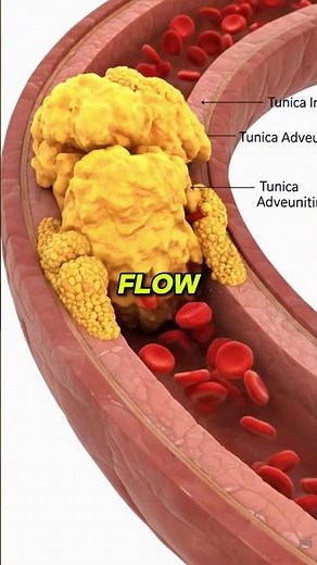 Ischaemic Heart Disease Explained | 3D Realistic Animation of Heart Attack, Causes & Treatment#short