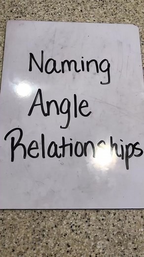 Naming Angles for Parallel Lines and Transversals