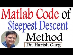 MATLAB Code of Steepest Descent Method