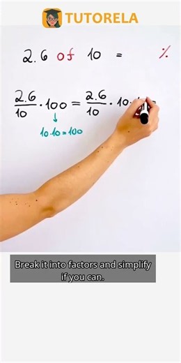 Convert 2.6/10 to a Percentage: Easy Math Tutorial #Math #Percentage