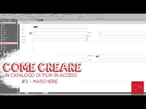 Creare un Catalogo di Film in Access - #2 - Maschere