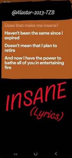 INSANE (lyrics)