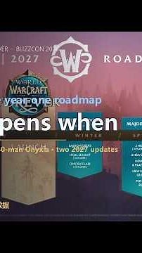 WoW: Forever year-one roadmap: Dec 9 raids (40-man Onyxia), spring and summer 2027 updates, a remast