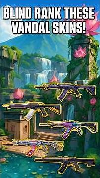 Blind Rank These Vandal Skins With Me! #valorant #gamergirl #blind #ranking #vandal
