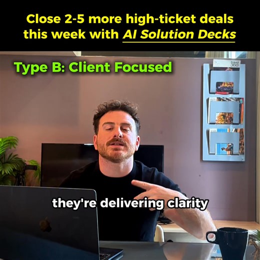 ATTENTION High-Ticket Sales Reps Are you tired of "Think About It?" That's where profitable deals die. You close perfectly. They still hesitate. Why? They leave the call without proof. No tangible asset. No emotional anchor. That stops now. Introducing: Solutions Deck AI. The tool built to close the conversion gap. It auto-generates a solutions deck. Live on the call. Based only on *their* pain points. It is 100% personalized. Not generic fluff. Solutions Deck AI gives them the proof they need t