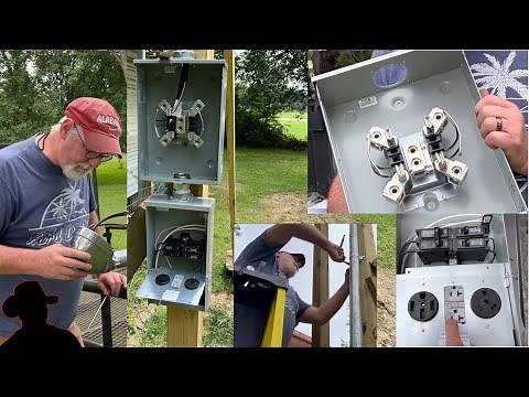 Installing Temporary Power | Eaton RV Power Panel And Eaton Service Meter Installation