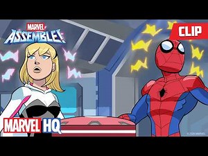 Spider-Man Gets Webbed Up 😮🕷️🕸️ | Marvel Avengers Assemble: Loki’s Revenge | ‪@MarvelHQ‬