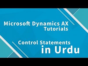 Microsoft Dynamics AX 2012 Control Statements