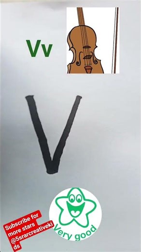 Easy Writing tutorial for kids , writing Capital and small letter V #kidslearning #kids
