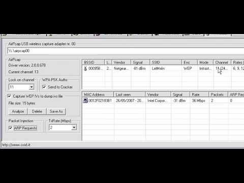 Cracking WEP with AirPcap and Cain and Abel in Windows