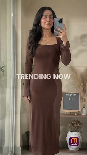 Elegant Brown Ribbed Maxi Dress Try-On 🤎 | Feminine, Classy & Timeless Style