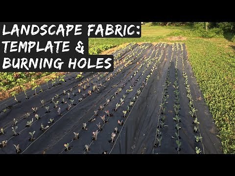 How to Build a Template & Burn Holes Into Landscape Fabric