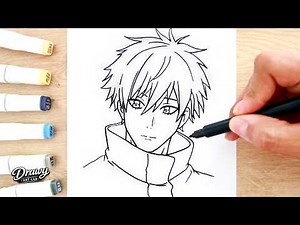 Drawing and Coloring GOJO SATORU with Markers ✍️ | Anime Art Tutorial