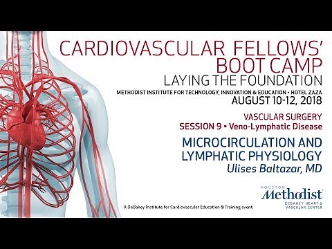 Microcirculation and Lymphatic Physiology (Ulises Baltazar, MD)