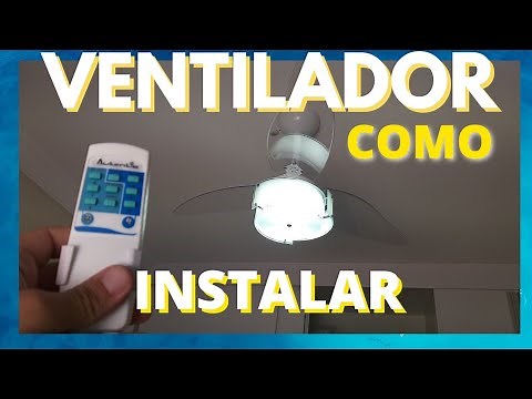 CEILING FAN WITH CONTROL - HOW TO INSTALL IN PRACTICE
