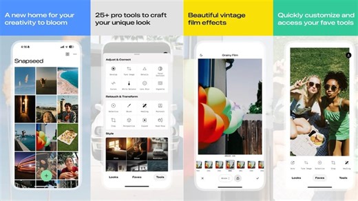 Google Updates Snapseed for iPhone and iPad With Faves Tab, More Features