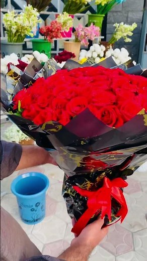 🌹 Romantic Red Rose Bouquet Tutorial | Perfect for Gifts & Events #freshflowers #foreverroses #yt