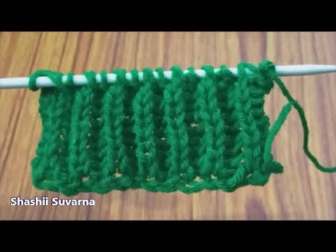 Brioche Stitch knitting tutorial for beginners